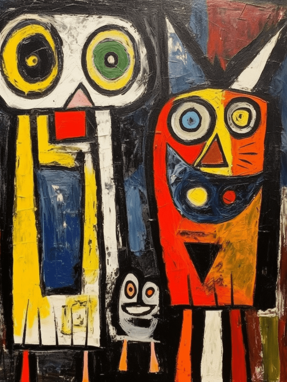 Dog and Owl in Cobra's Realm. Cobra tribute collection ai generated