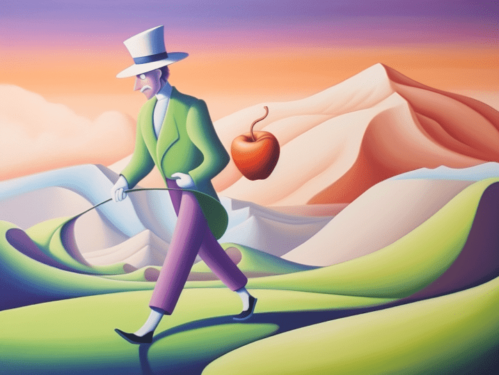 Haunted Hurry, AI art from the Desert Illusions collection by Bernardus Muller