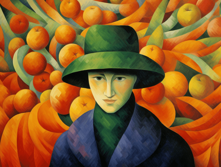 Orange's Market, AI art from the Desert Illusions collection by Bernardus Muller