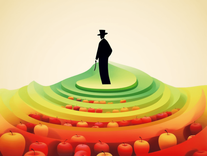 Vision in Vibrance, AI art from the Desert Illusions collection by Bernardus Muller