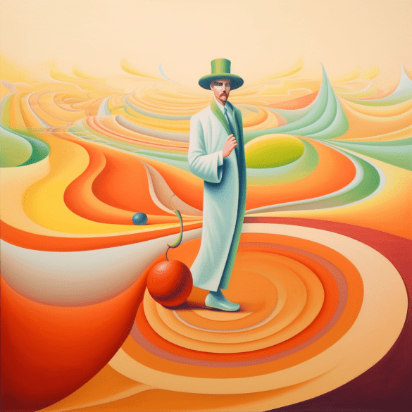 Icon Desert Illusions collection . AI generated art by Bernardus Muller