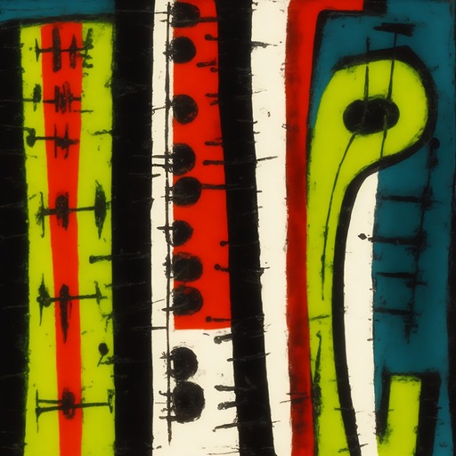 Legato in Lime. AI generated art from the Musica Maestro collection by Bernardus Muller