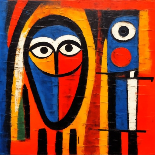 Opera in Orange. AI generated art from the Musica Maestro collection by Bernardus Muller